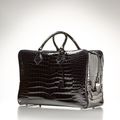 Hermès Paris made in france. Sac Plume 40 cm en crocodile porosus noir. Année: 2011