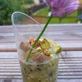 VERRINE KIWI ROQUEFORT et Ses Pistaches