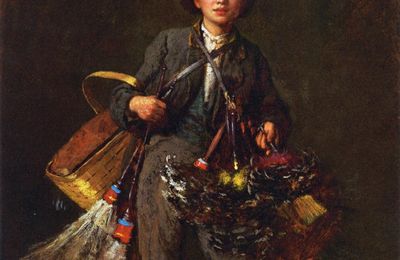 le garçon aux plumeaux, 1880 , Eastman Johnson