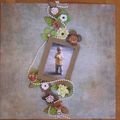 Scrapbooking: page clustering tendance shabby chic