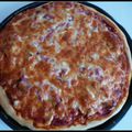 Pizza poulet/ lardons