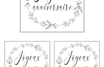 Etiquettes Joyeux anniversaire 2
