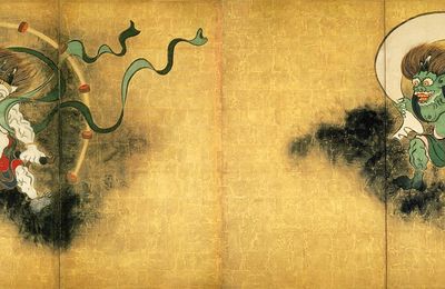 The Wind God and the Thunder God, by Ogata Kōrin, 18th century