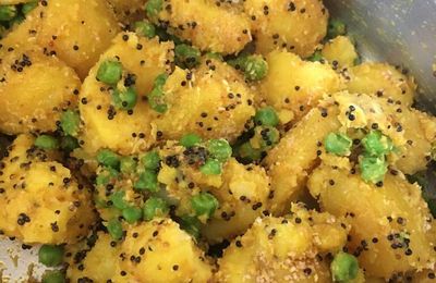 Gourmandises indiennes d'une confinée- Pommes de terre à la noix de coco grillée