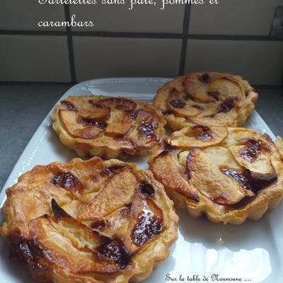 Tartelettes aux pommes sans pâte et carambars (4 SP WW - bleu)