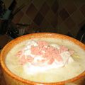 Cappuccino d'endives au jambon