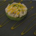 TARTARE DE CABILLAUD, AVOCAT & COULIS DE MANGUE