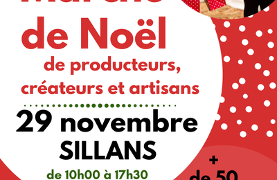 Nous organisons le marché de Noël le 29 novembre à Sillans