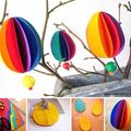 ¨°o.O Œufs de Pâques en millefeuille de papiers colorés / Paper Easter Colored Eggs O.o°¨