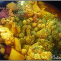 Curry de pois chiches au choux fleurs
