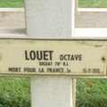 LOUET Octave (Paudy) + 15/11/1915 Neuville Saint Vaast (62)