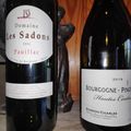 Pauillac : Domaine Les Sadons 2016, Buisson-Charles : Bourgogne Pinot noir 2018