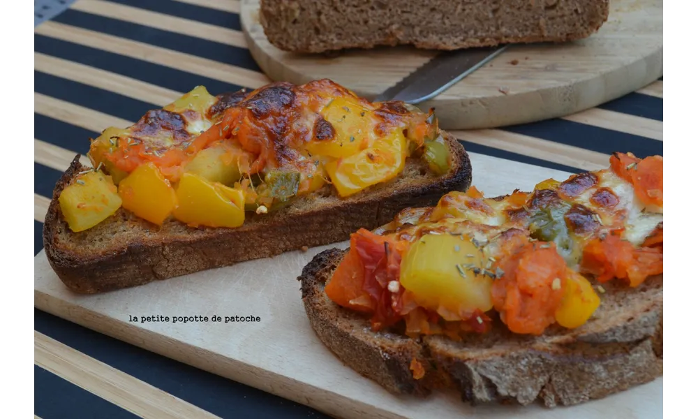 TARTINES FAÇON RATATOUILLE & MOZZARELLA 