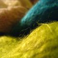 ~ Tricot ~ Echarpe en laine multicolore *Laine