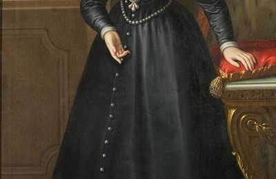 Deux portraits de Marguerite en deuil blanc par