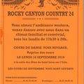 Reprise des cours pour le ROCKY CANYON COUNTRY 24 