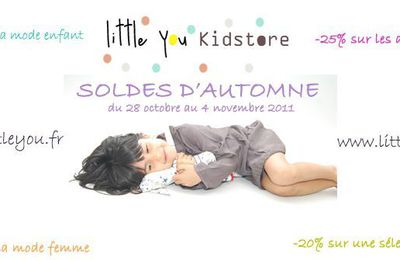 Soldes d'automne chez Little You : -30% sur la mode enfant