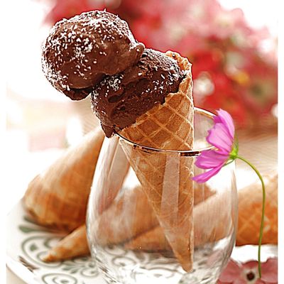 Glace chocolat 3 ingrédients, sans sorbetière et sans sucres rajoutés.......