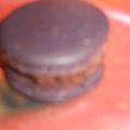 macaron au chocolat et caramel vanille