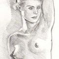 dessin d'après une photo de Man Ray