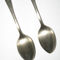 Two silver spoon