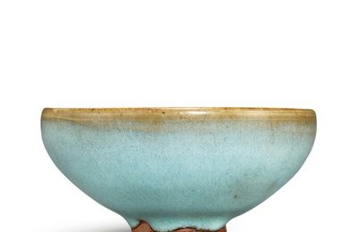A Jun moon-white glazed cup, Song dynasty (960-1279)