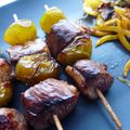 Yakitori de canard aux mirabelles...