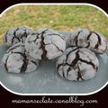 Crinkles ou biscuits craquelés au chocolat