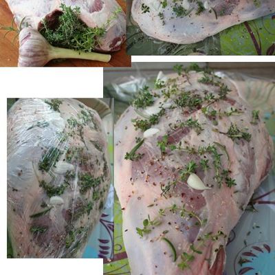 Gigot de Pâques confit et cocos de Paimpol...