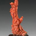 A group of carved coral, 19th & 20th century @ Bonhams