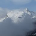 Quand il neige dans les clochers de la collégiale de Briançon