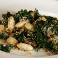 Gratin de kale et haricots blancs