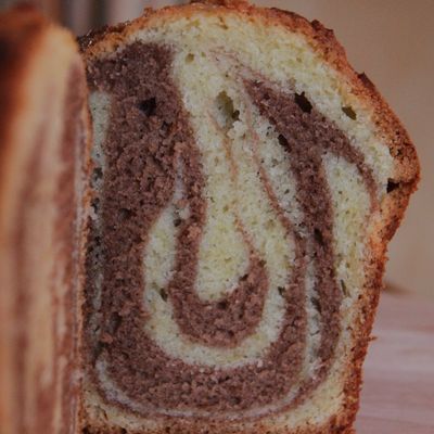 Cake marbré au Philadelphia Milka