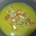 Velouté pois cassé / courge aux graines germées - Vegan