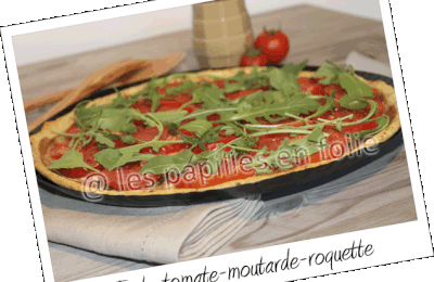 Tarte tomate moutarde et roquette (4pp)