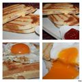 Croques Monsieur au saxe .. accompagnés de leurs croques Madame