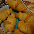 Les croissants jambon fromage