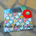 Pochette Protège livre pour livre de poche en tissu faite-main * SHOP BOUTIQUE CORALIEZABO ETSY 