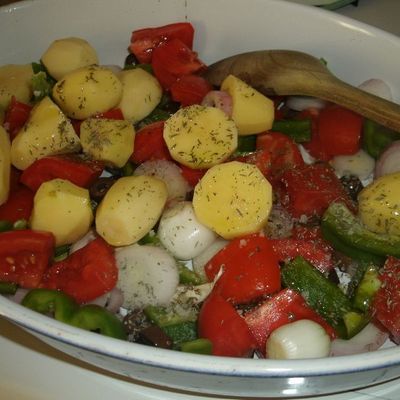 Poulet au four façon estivale