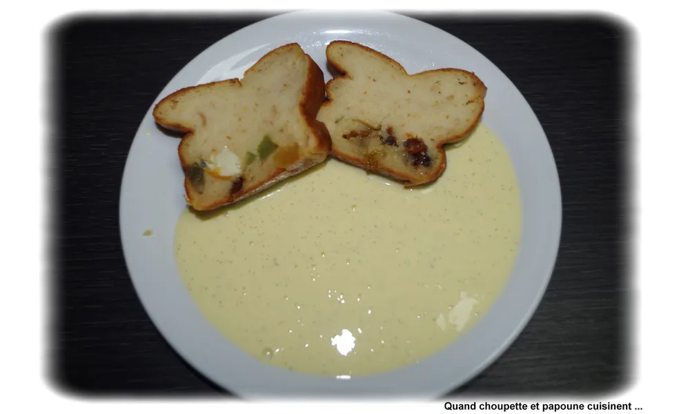 PUDDING DE PAIN AUX FRUITS CONFITS
