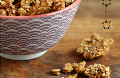 GRANOLA AVOINE, BLE, ORGE, SESAME & GRAINES DE CHIA. Miam, ça se mange même tout seul ...