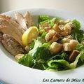 La vraie, l'unique, l'authentique salade César, paraît-il..! Sans gluten