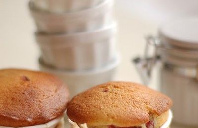 petits gâteaux mascarpone et framboises