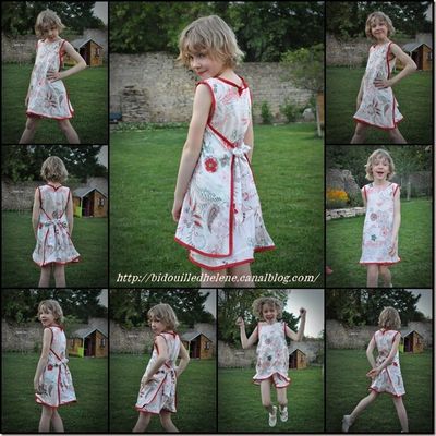 La robe porte feuille de Louane - 8 ans