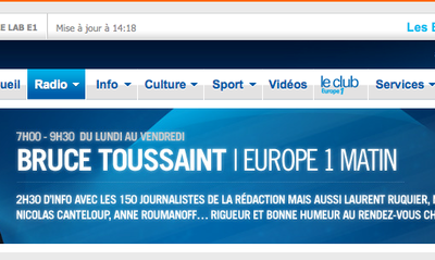 Mon interview sur Europe1!