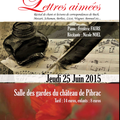 Lettres aimées, château de Pibrac, 25 juin 2015, 21h