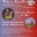 Trois Contes, Spectacle musical et vidéo vendredi 23 octobre à 20h30