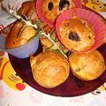 Muffins aux olives noires et romarin