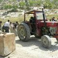 L'administration israélienne a confisqué le tracteur servant au transport de l'eau
