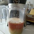 Smoothie nectarine, granny smith et raisin moscatel